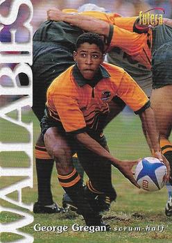 1996 Futera Rugby Union #11 George Gregan Front